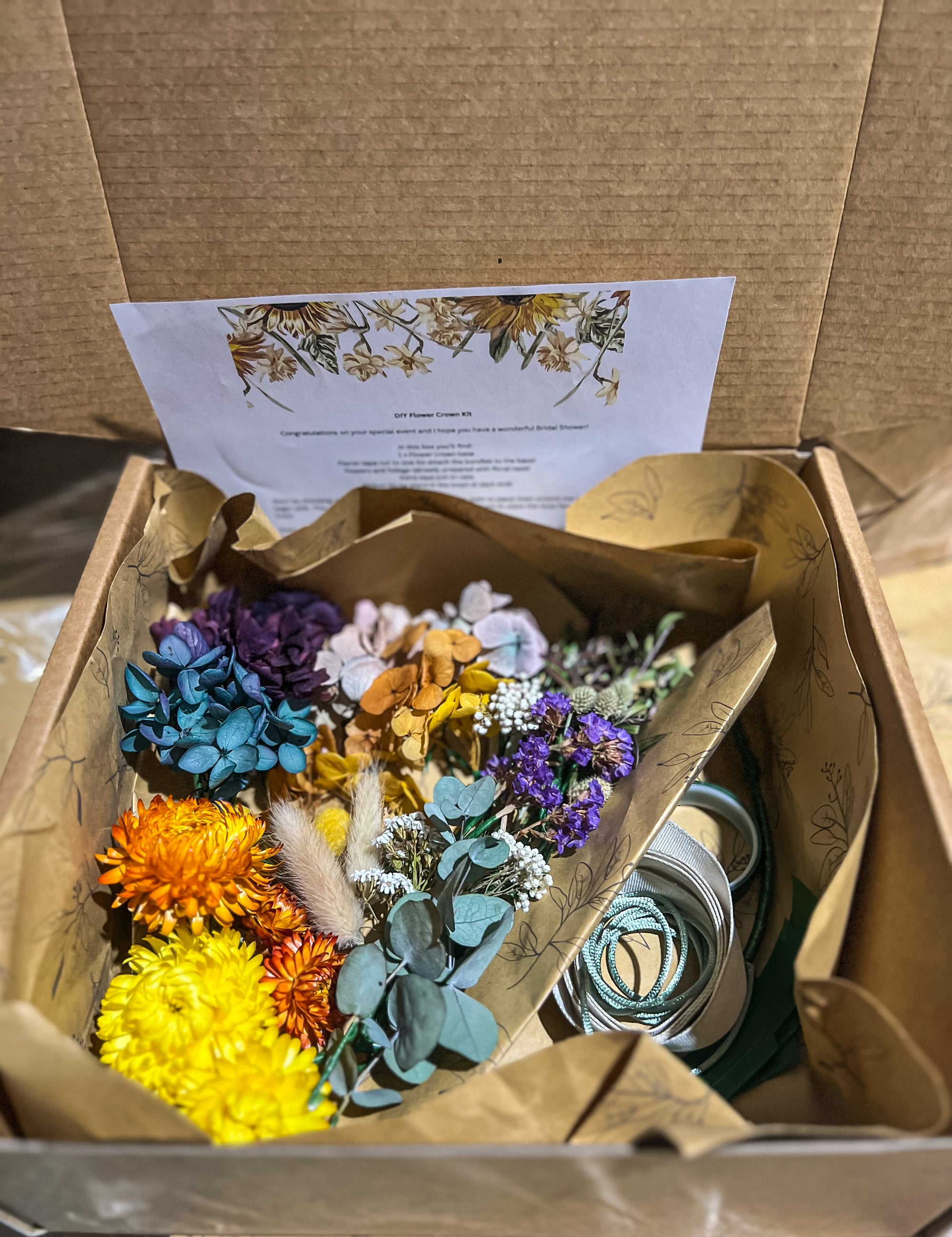 DIY Flower Crown Box - Everlastings